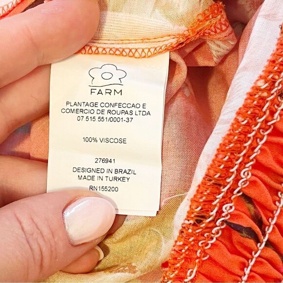 Farm Rio by Anthropologie Paraiso Off Shoulder Jumsuit size L - Picture 7 of 11